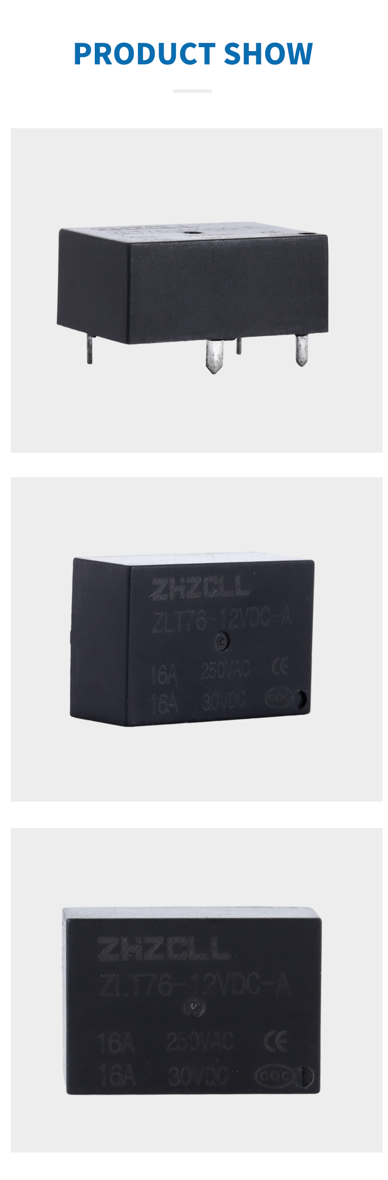 ZLT76-12VDC-A Miniature relay ZLT76-12VDC-A Miniature relay