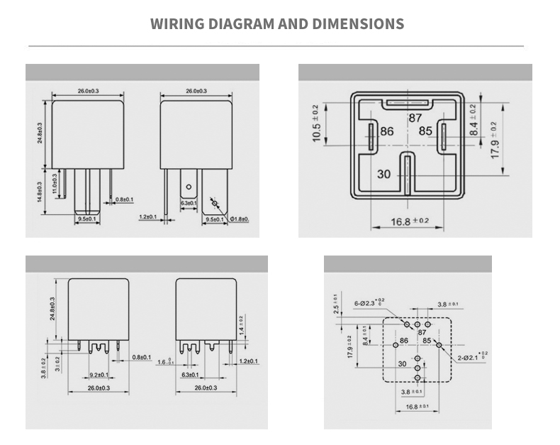 JD-1912-80A Automobile relay