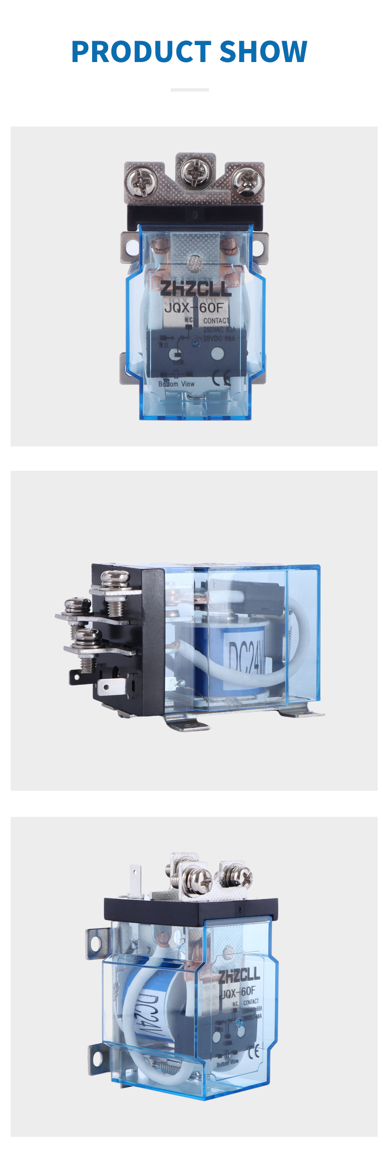 JQX-60F High power relay JQX-60F High power relay