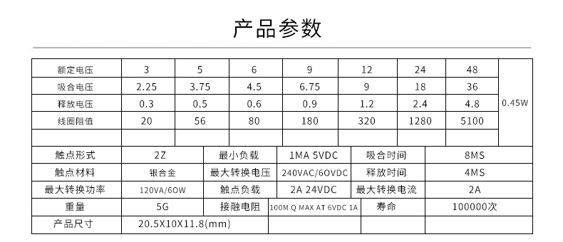 ZL19F-2D-12VDC小型继电器